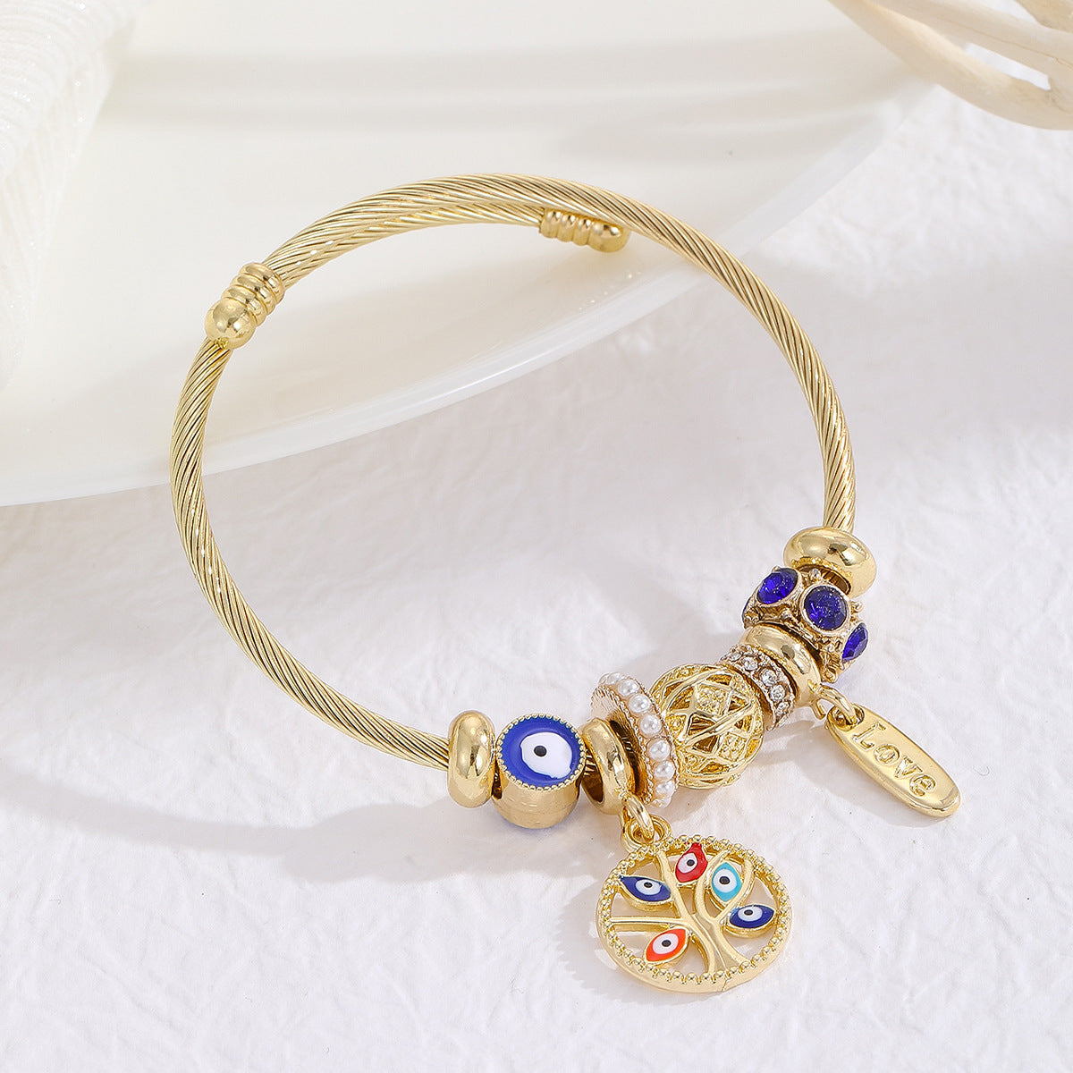 Stainless steel bracelet alloy pendant adjustable bracelet