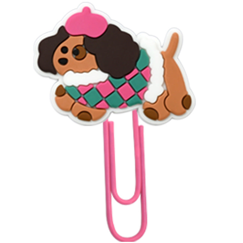 Wholesale  Random 50pcs/pack  Cartoon Sausage Dog Bookmark