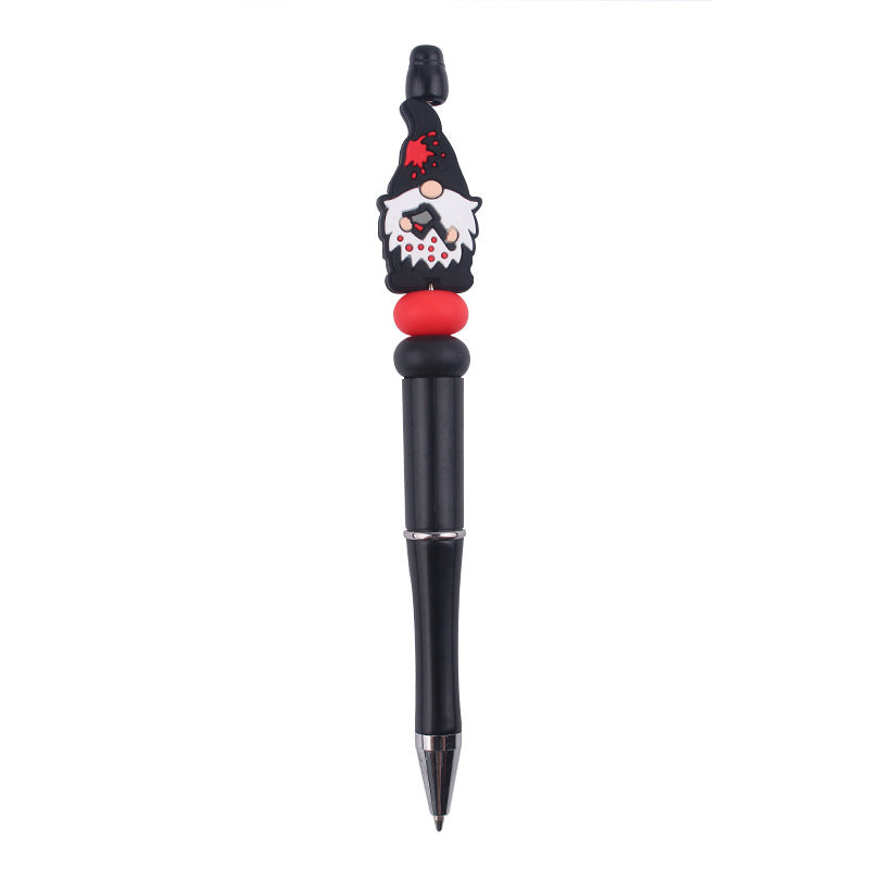 Wholesale Beaded Pens Cartoon Christmas Dwarf Old Man Silicone Ballpoint Pen