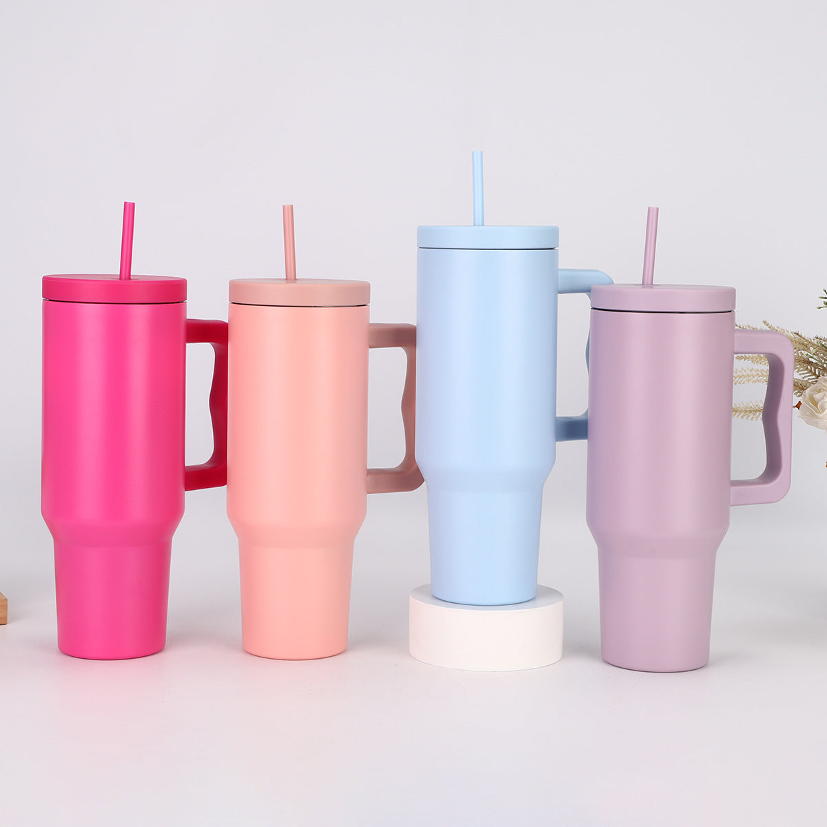 Wholesale 40oz The Third Generation Handle Stainless Steel Thermos Mug with Straw Outdoor Car Ice Master Cup