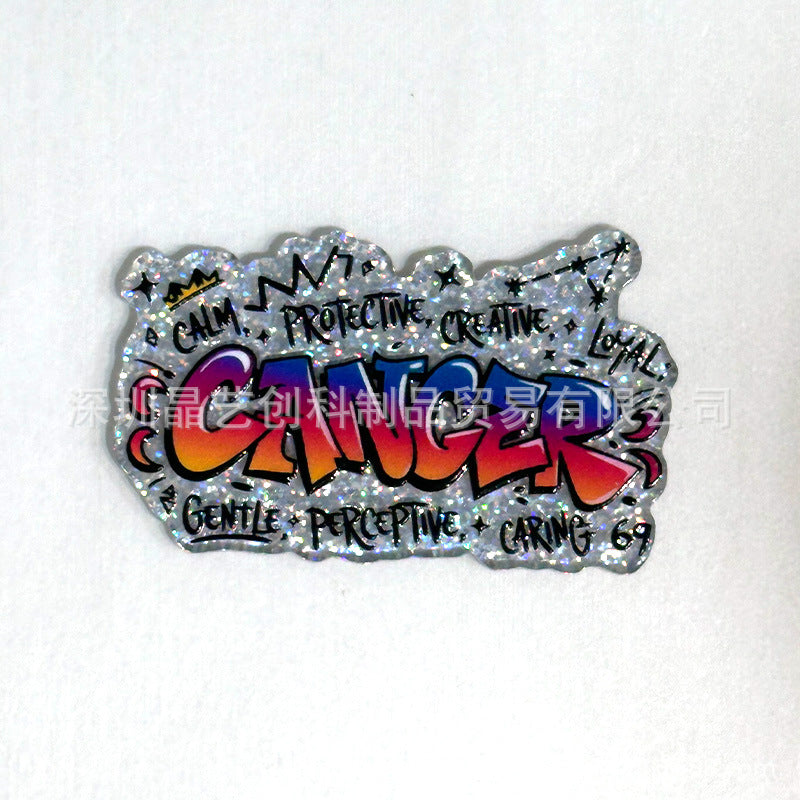 Wholesale 10pcs/pack Constellation Series Sequin Acrylic DIY Accessories