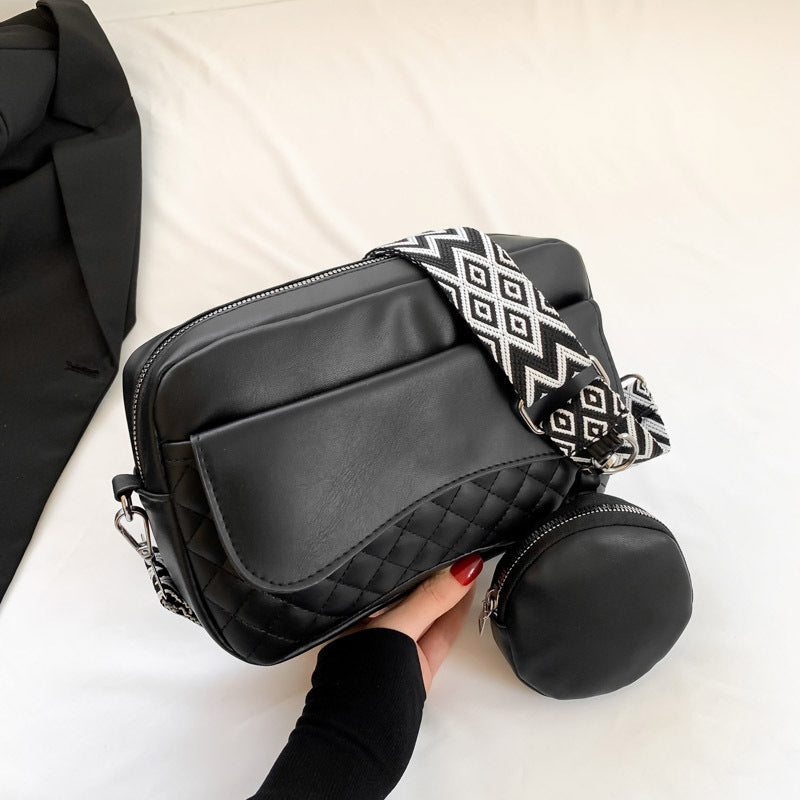 Wholesale Wide Shoulder Strap PU Crossbody Bag Single Shoulder Bag