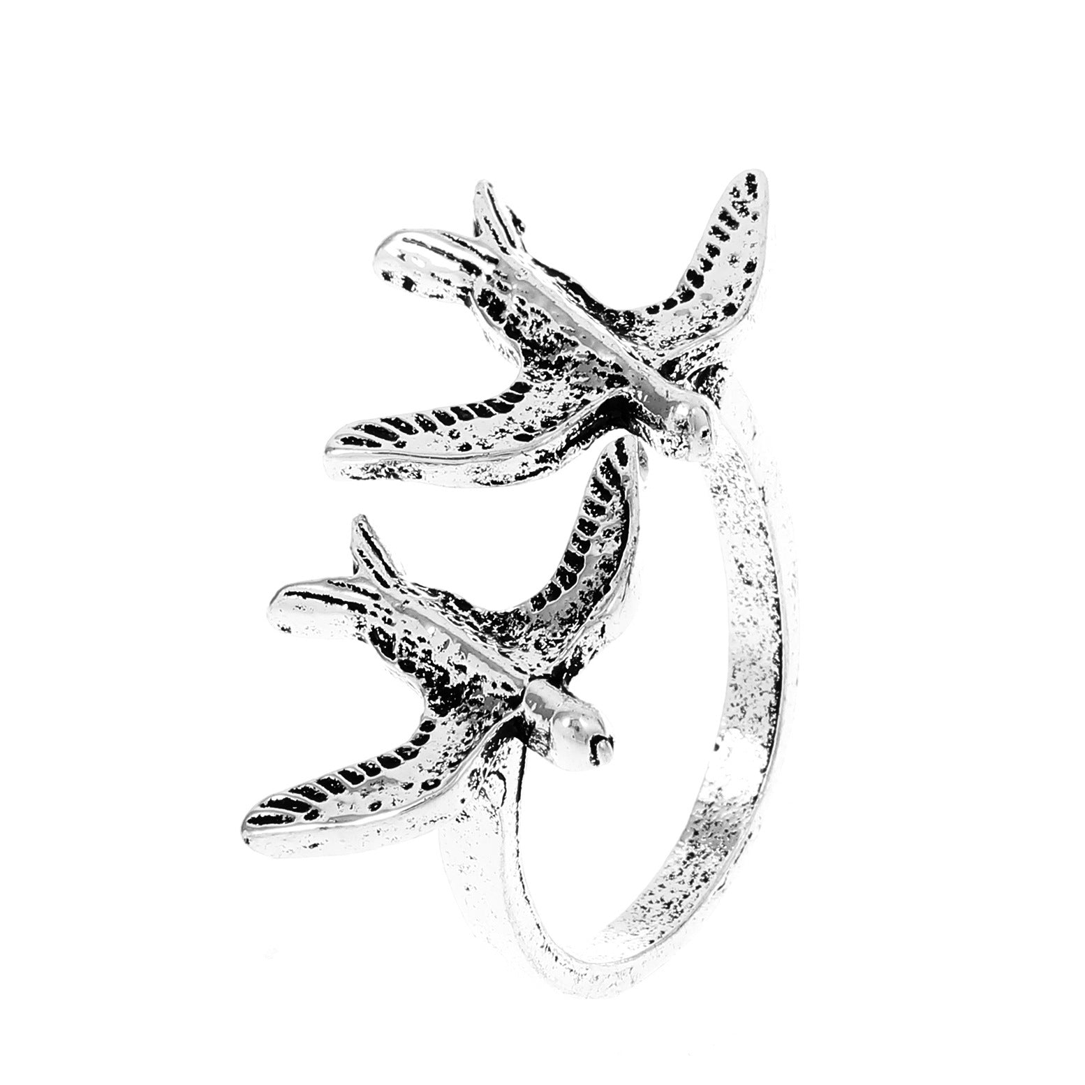 Wholesale Retro creative flying bird ring for women