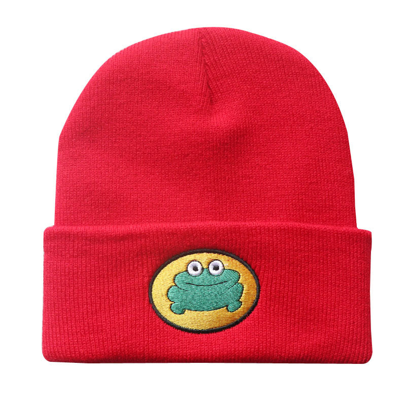 Wholesale Cartoon Frog Knitted Yarn Winter Hat