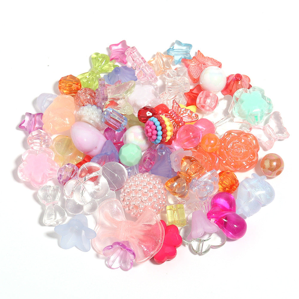 Wholesale Acrylic phone charm with random mixed cartoon beads