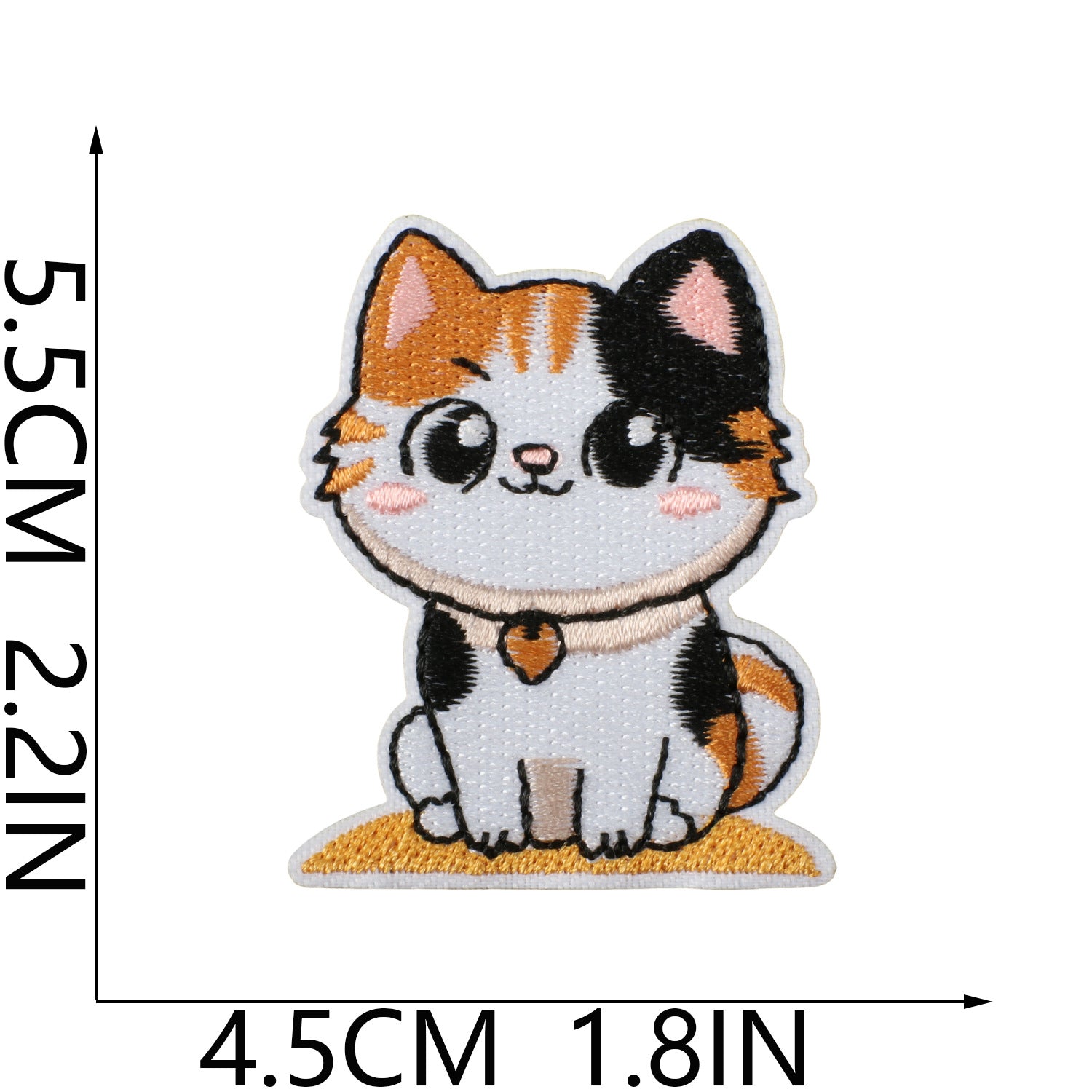 Wholesale Polyester Iron On Embroidery Patch Cat Party Cartoon Kitten Decorative Accent For Clothing Everyday Use
