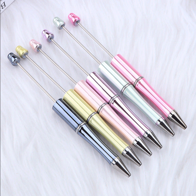 Wholesale  UV Electroplating Beaded Pen Multicolor Rotary