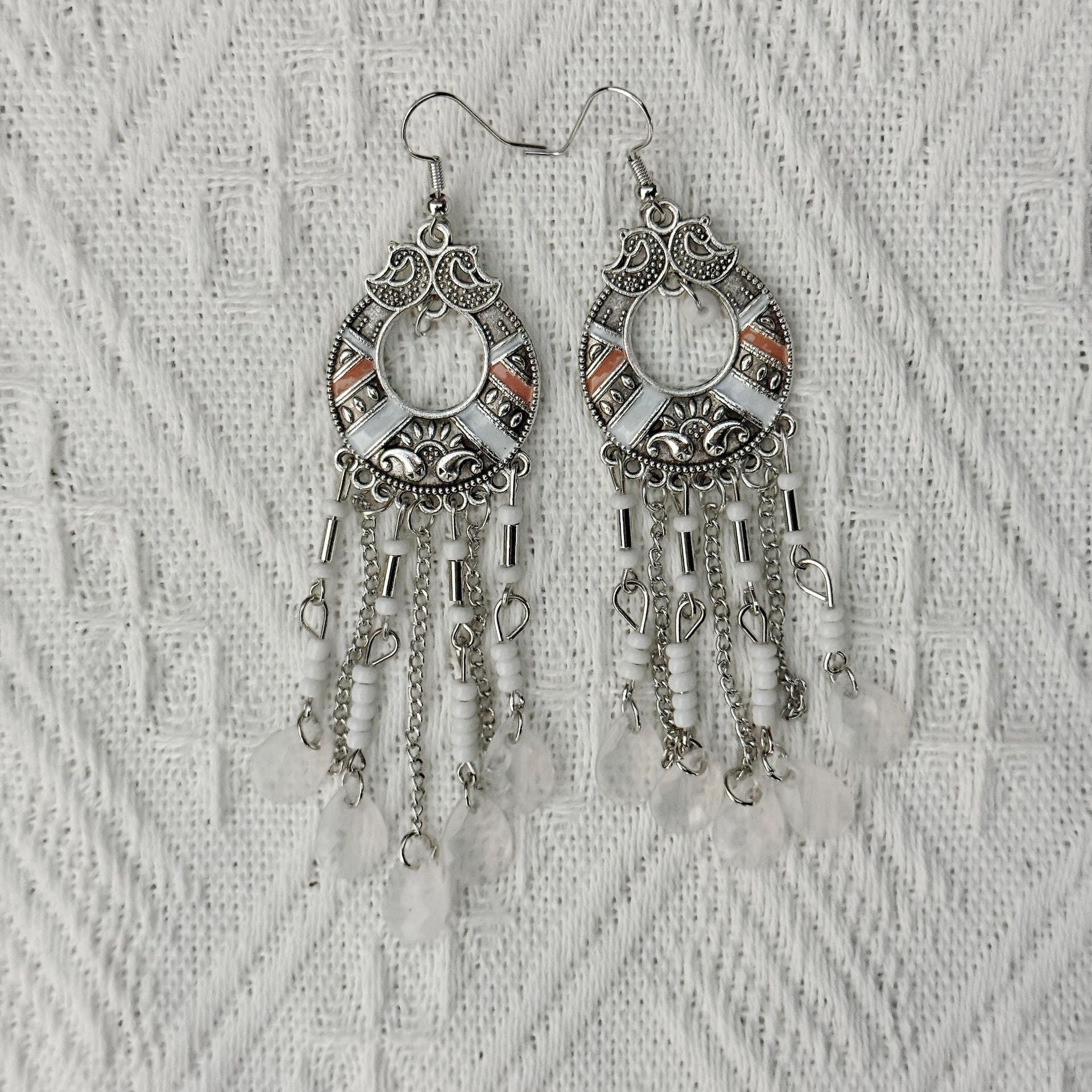 Wholesale Long tassel Bohemian earrings