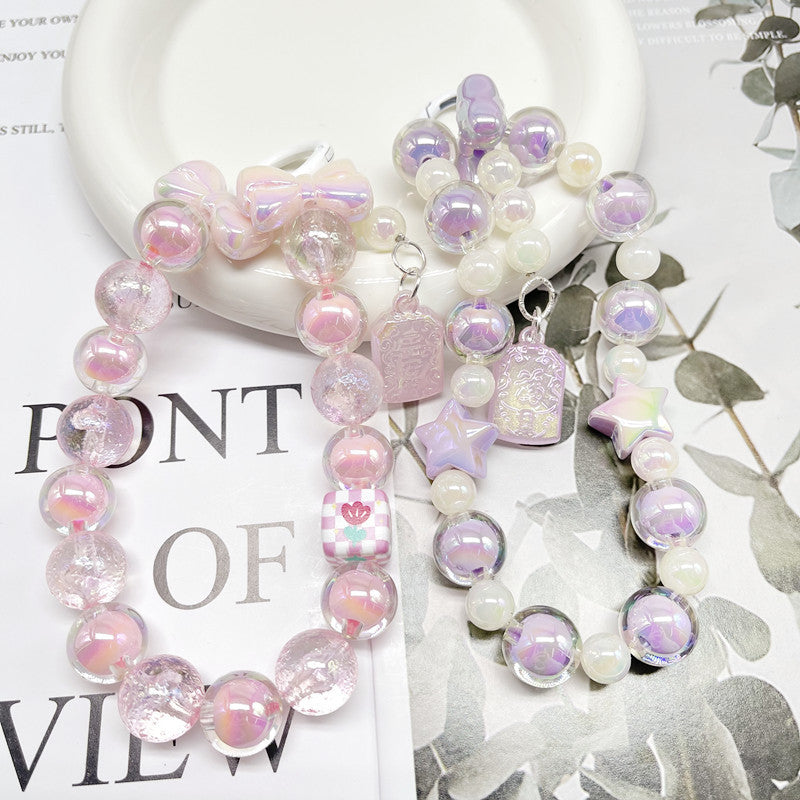 Wholesale 10pcs/pack 16mm Acrylic UV Plated No Scratch Beads