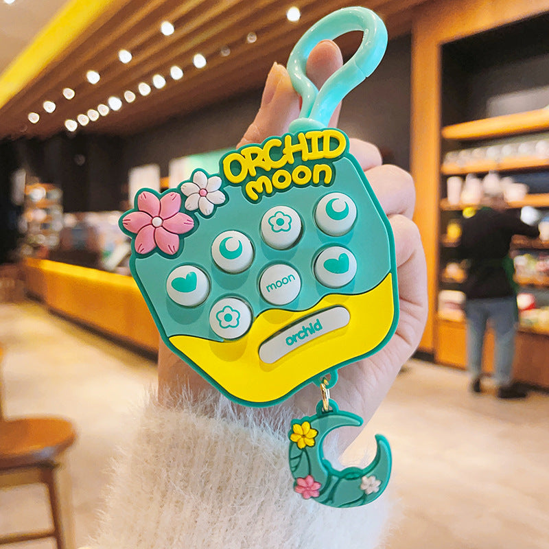 Wholesale Plastic Sakura Gopher Machine Decompression Game Machine Keychain