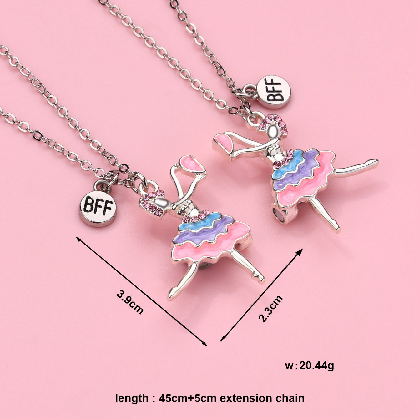 Wholesale Dancer Necklace  Good Friend Clavicle Chain Girl Necklace