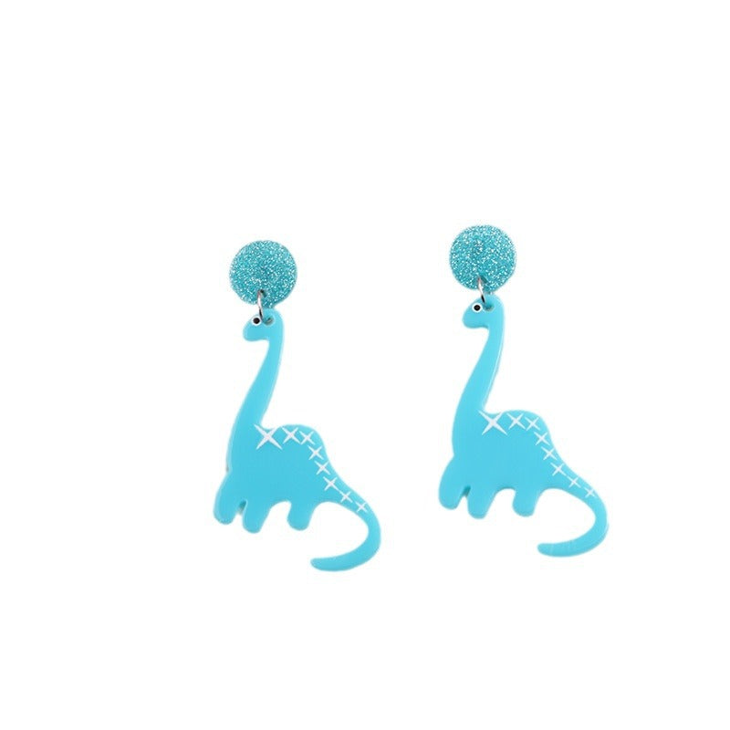 Wholesale Dinosaur Love Acrylic Earrings