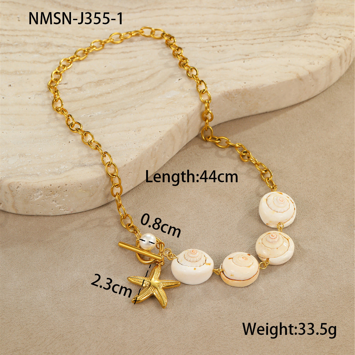 Wholesale Ocean Series Holiday Style Necklace Bracelet Earrings Summer Jewelry
