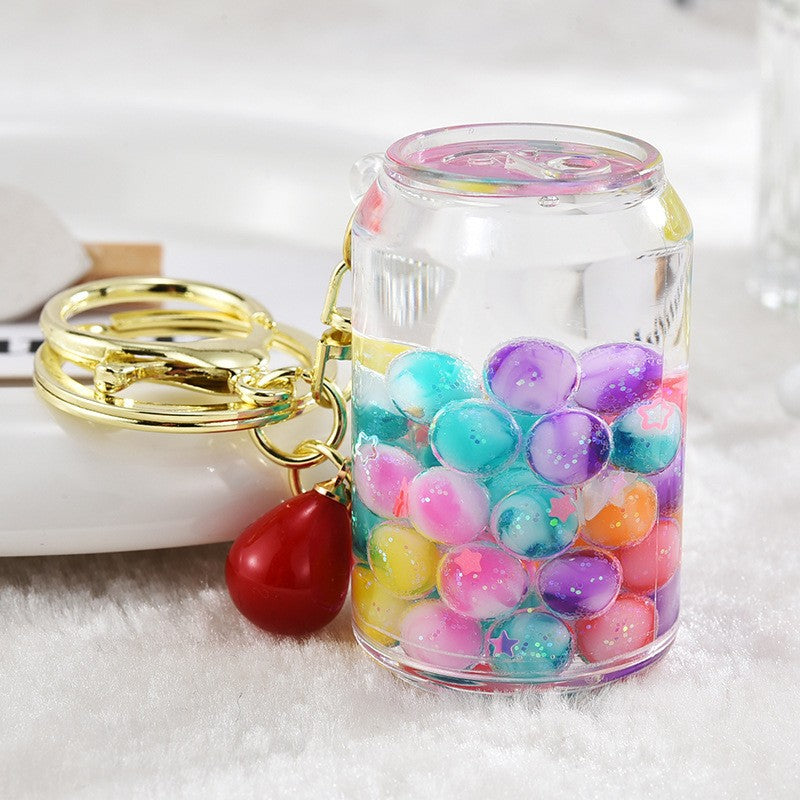 Wholesale Acrylic Oil-Filled Pendant Luminous Iceberg Cup Keychain