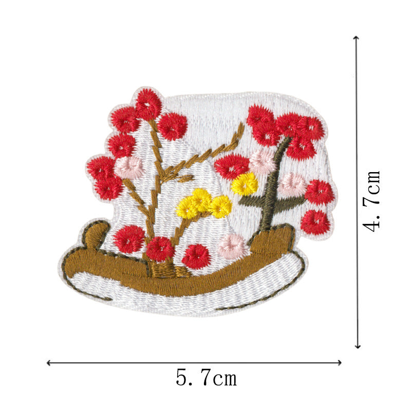 Wholesale Cartoon House Embroidered Patches Set Of 9 Trendy Iron On Sew On Applique For Doll Clothes Coats DIY Craft Gift