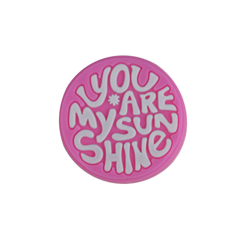 Wholesale Random 100pcs  Valentine' s Day Series Silicone Beads Focal Beads