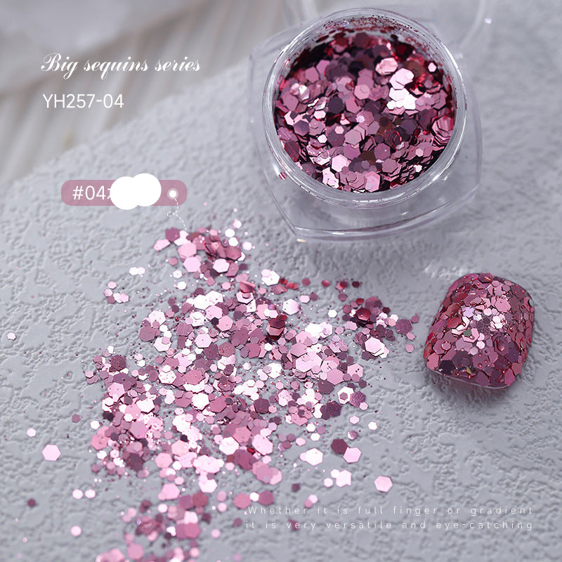 Wholesale  large bright glitter manicure nail accessories