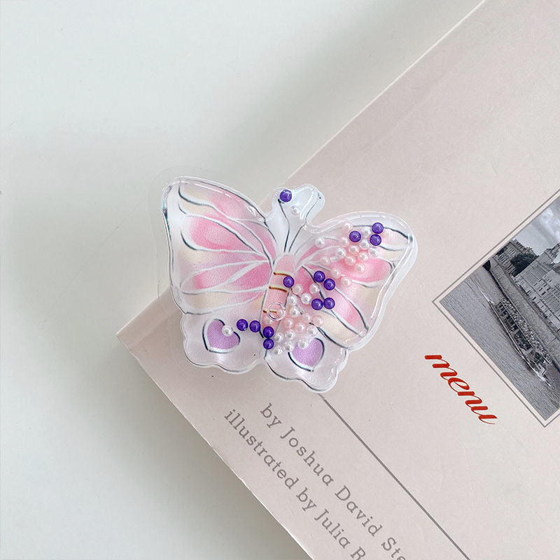 Wholesale Plastic Love Quicksand Airbag Mobile Phone Holder