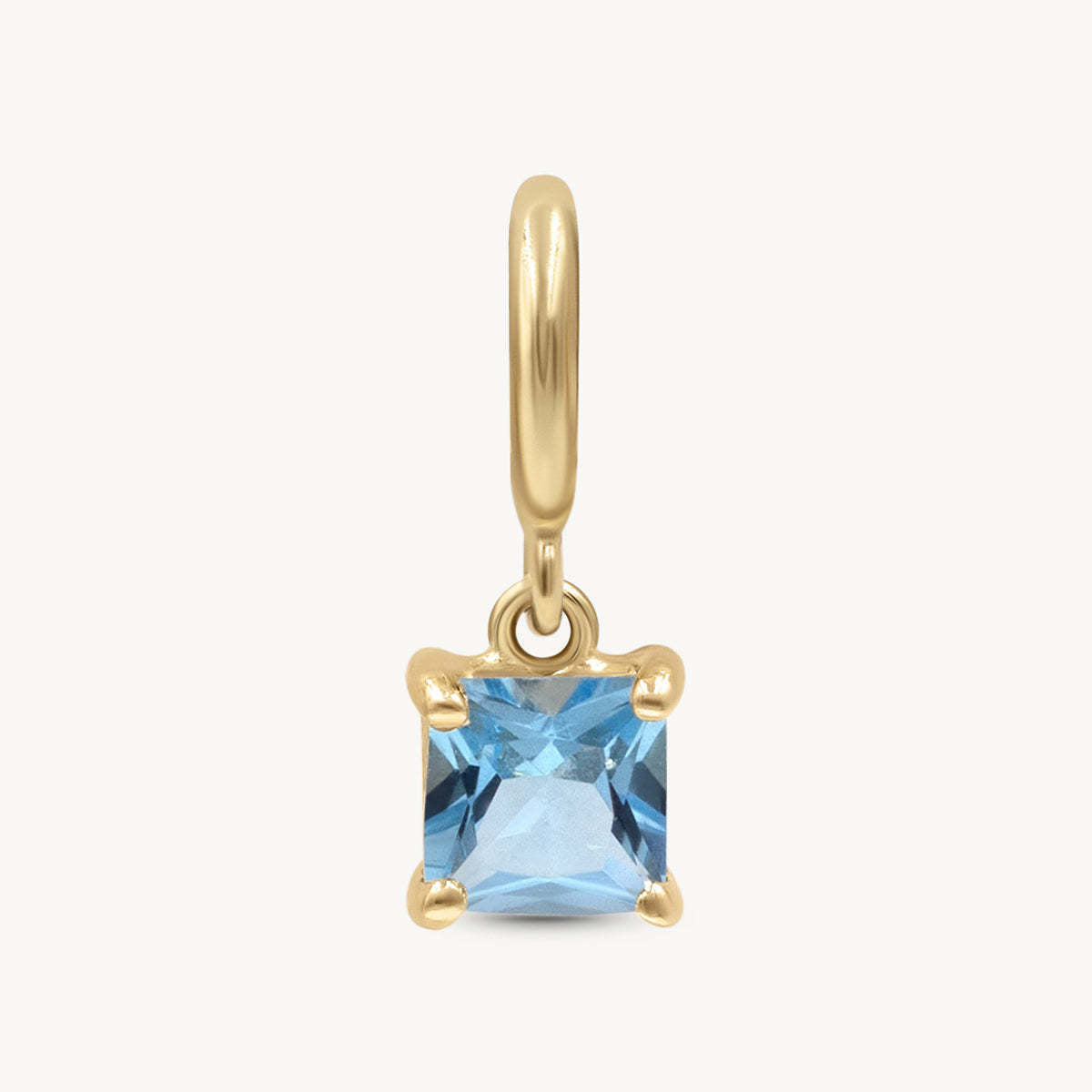 Wholesale Classic Birthstone Pendant 18K Gold Plated Geometric DIY Jewelry Charm Fashion Accessory For Women Gift Boutique Resale