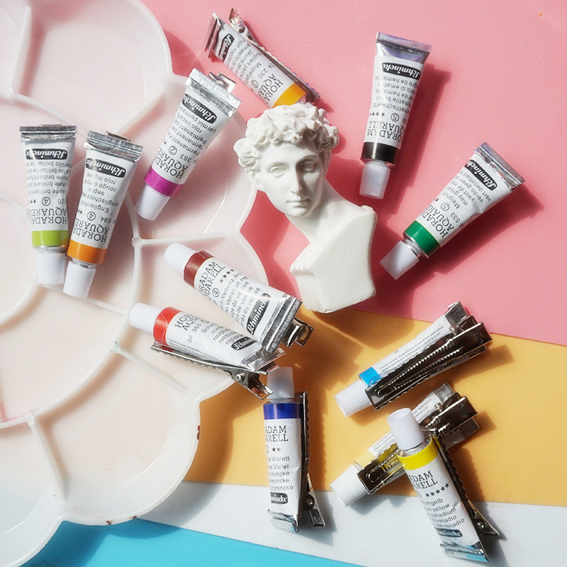 Wholesale Creative and Quirky Watercolor Paint Hair Clip