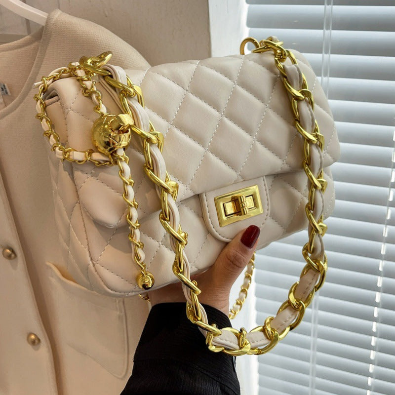 Wholesale Diamond Embroidery Chain Shoulder Armpit Small Square Bag