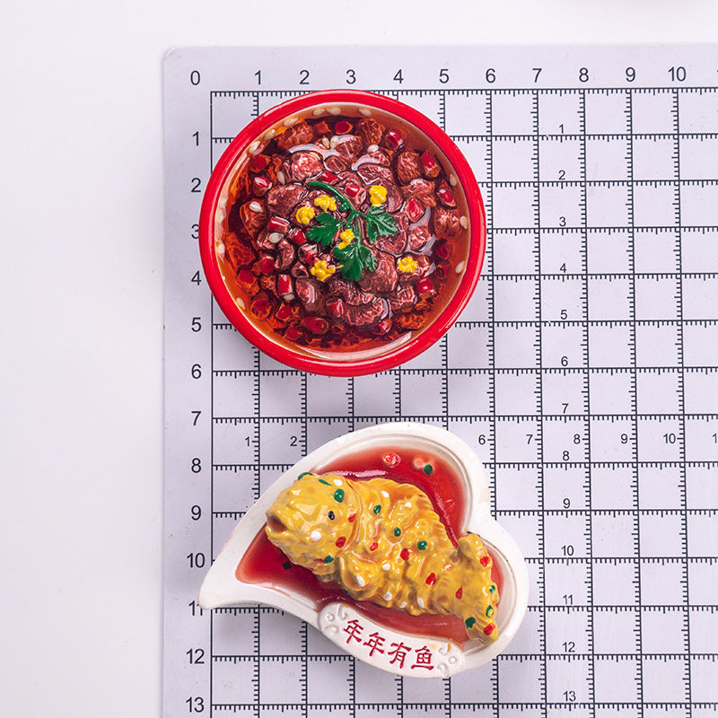 Wholesale Chinese Food Regional Cuisine Fridge Magnet