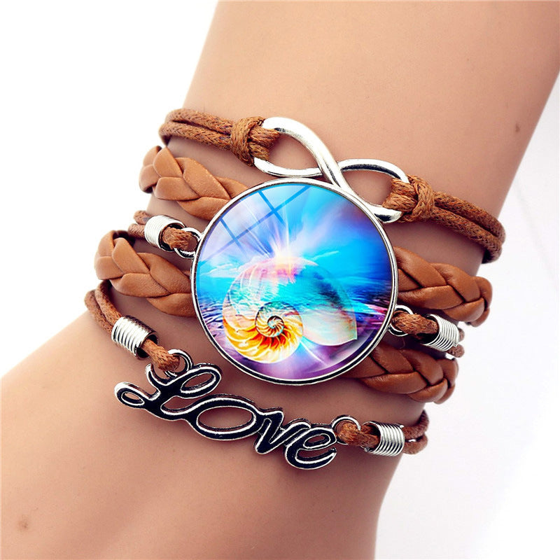 Tortuga al por mayor Tortuga Delphin Infinity Símbolo de Infinito Love Brown Multicapa de multa