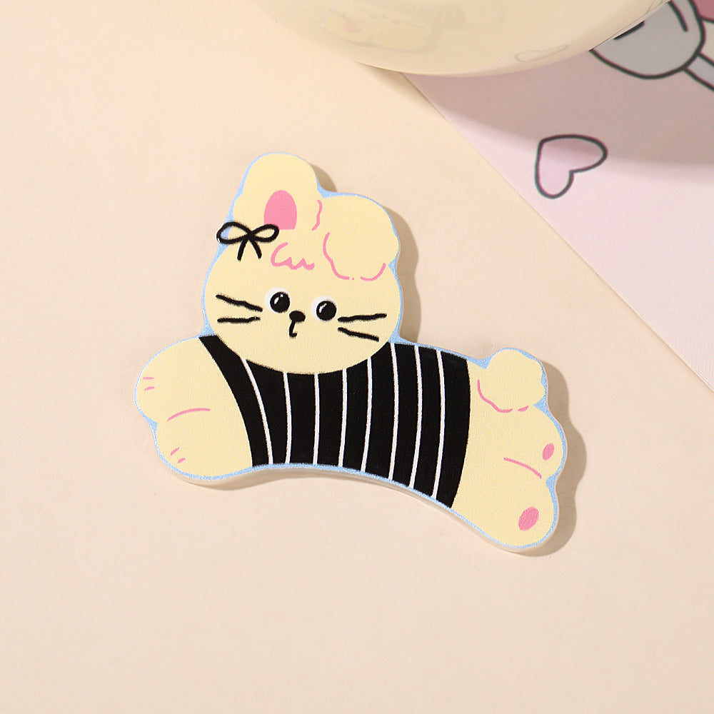 Wholesale 10pcs Colorful and cute cartoon animals Acrylic Flatback