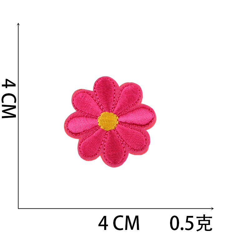 Wholesale Bee Embroidery Cloth Patch Cartoon Computer Embroidery Logo Sunflower Patch