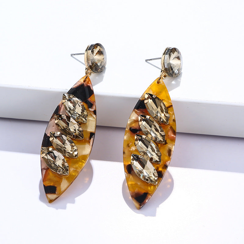 Pendientes al por mayor de diamantes acrílicos