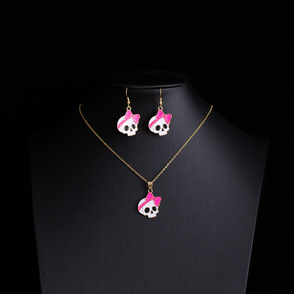 Wholesale Gothic Punk  Earring Necklace Set