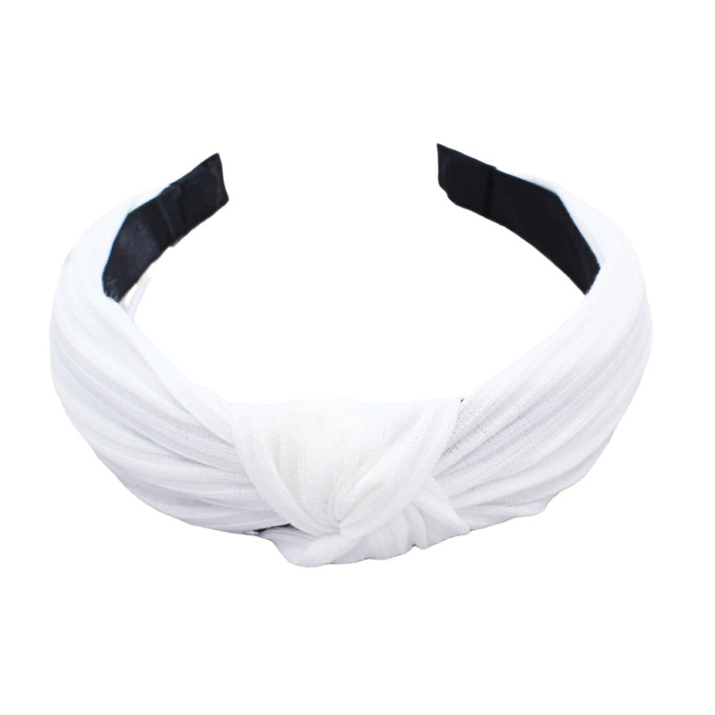 Wholesale Fabric Wide Edge Cross Headband