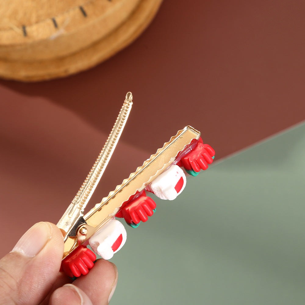 Wholesale Santa Claus Plastic Hairpins