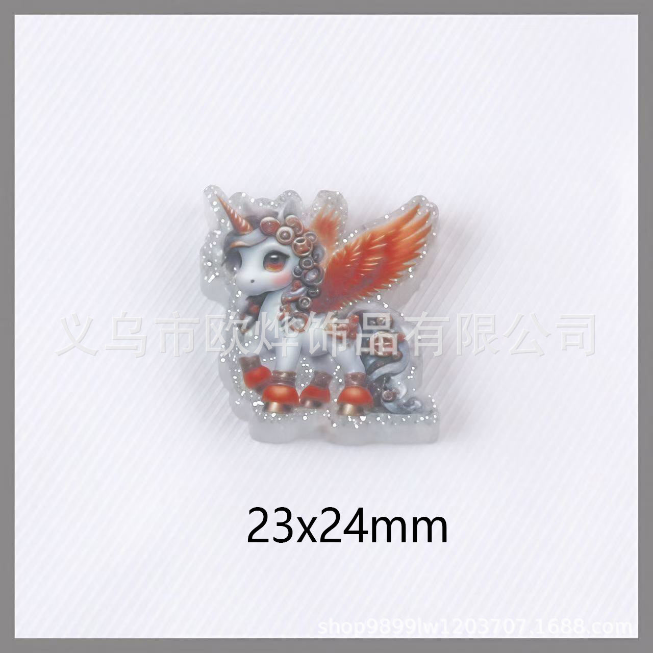 Wholesale 10pcs glitter cartoon straight-hole DIY acrylic beads OLY Exclusive
