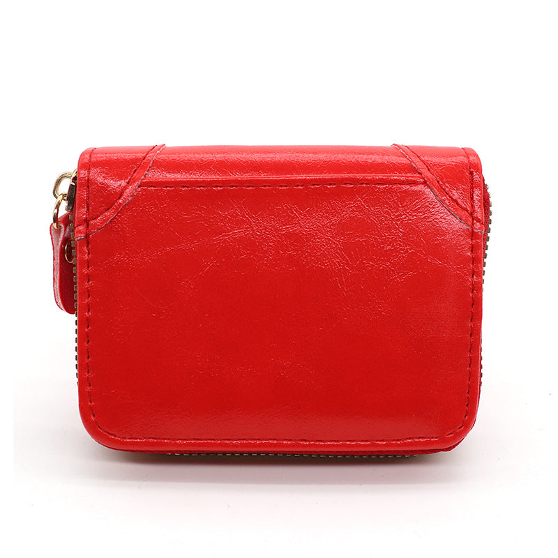 Wholesale Large-Capacity Card Holder Zipper Wallet