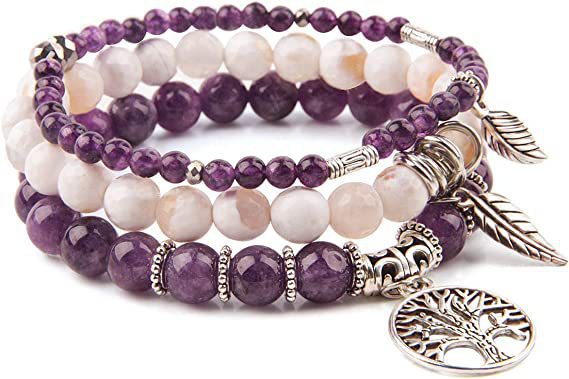 Wholesale Tree of Life Bracelet Turquoise Jasper Agate Gemstone Beaded Bracelet