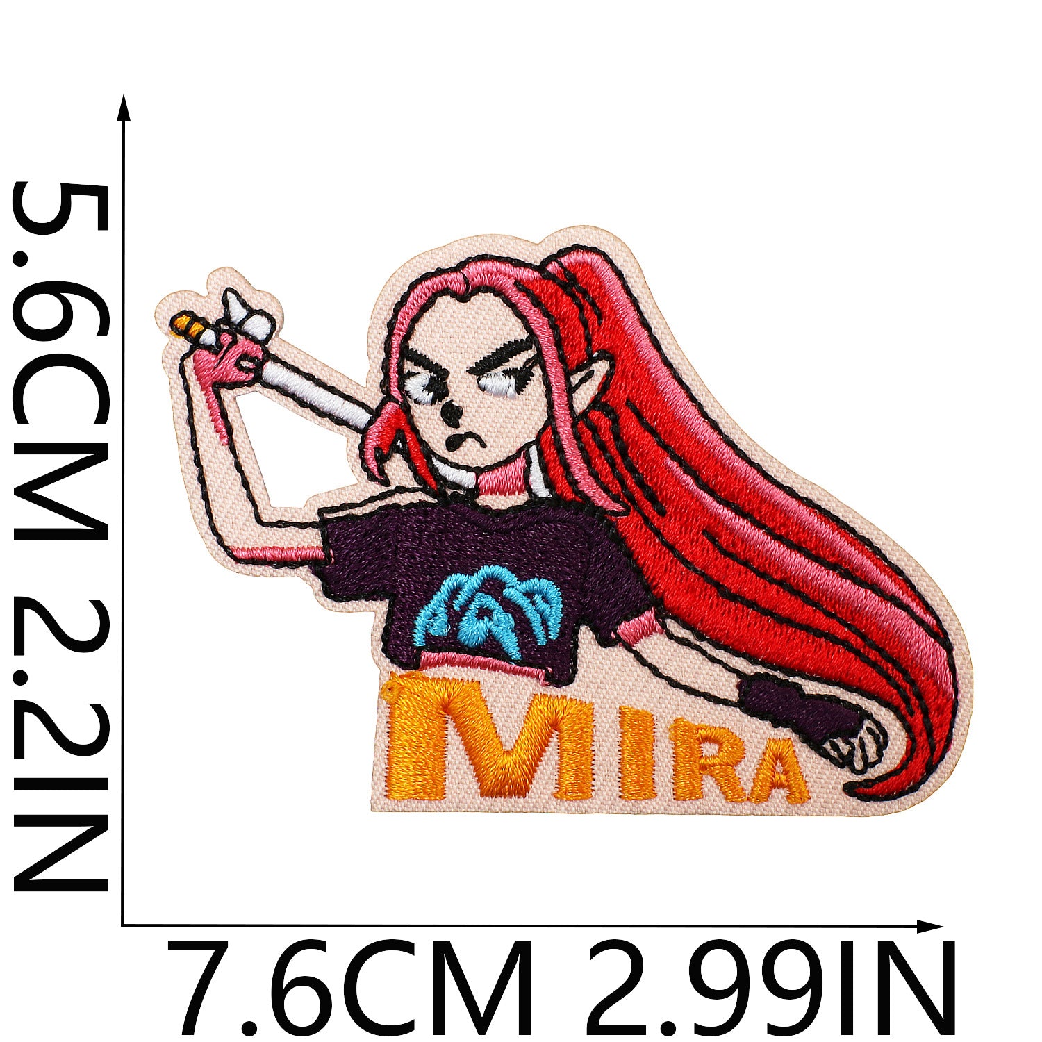 Wholesale Cartoon Girl Devil Colorful Love Embroidery DIY Patches