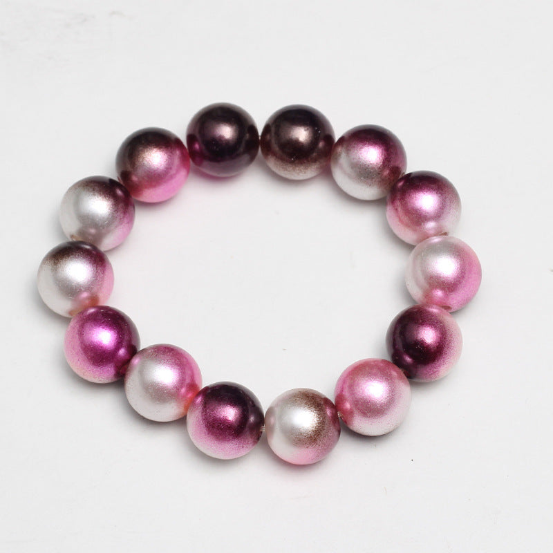 Wholesale Multicolored Pearl Children Beaded Bracelet