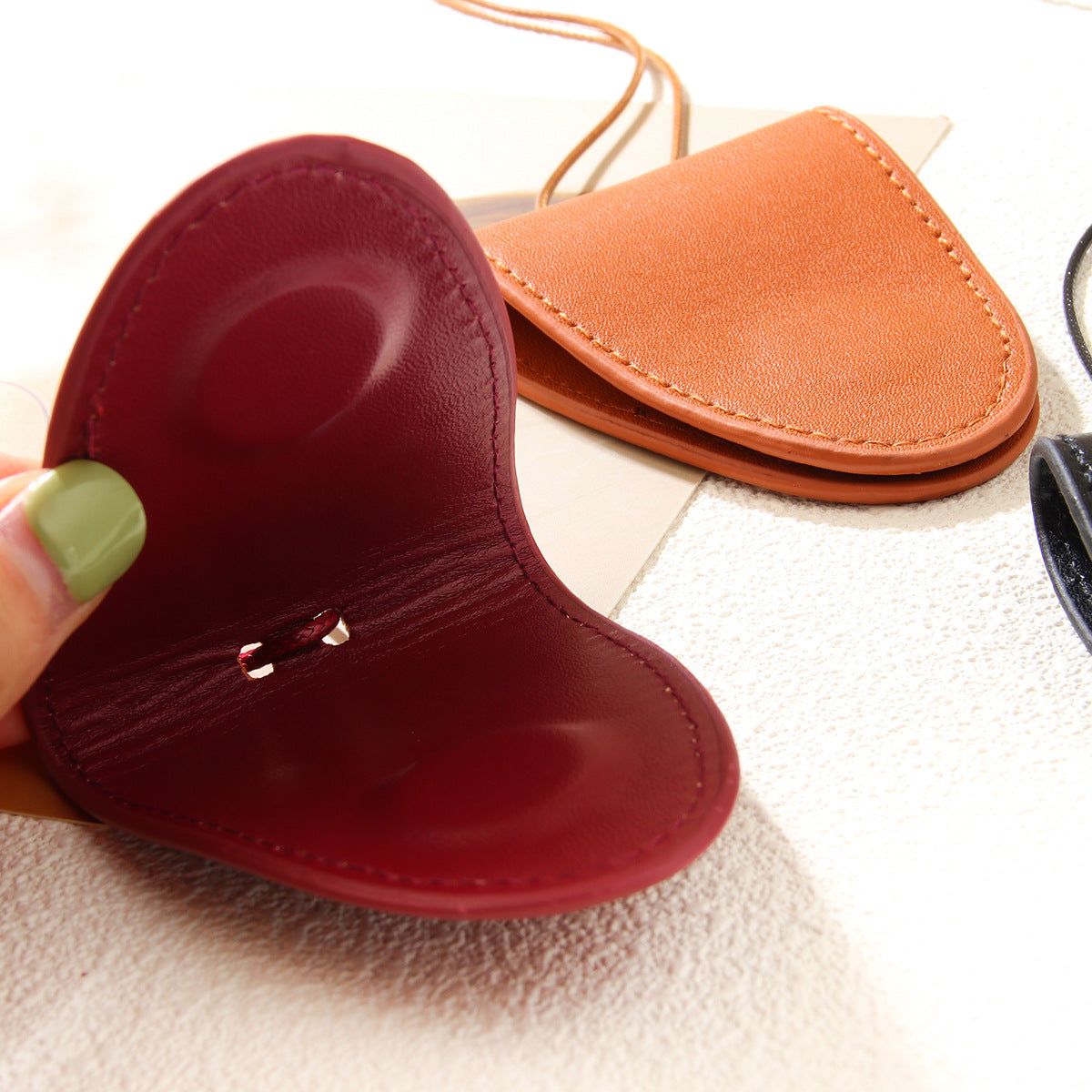 Wholesale Leather Bluetooth Headset Sunglasses Storage Bag Necklace