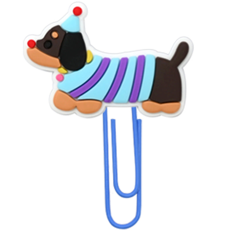 Wholesale  Random 50pcs/pack  Cartoon Sausage Dog Bookmark