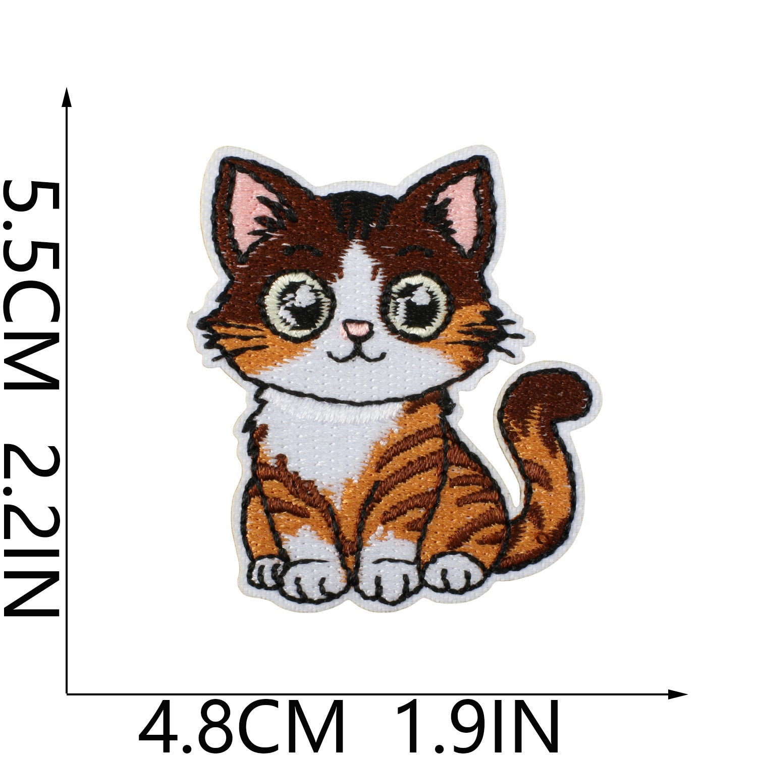 Wholesale Polyester Iron On Embroidery Patch Cat Party Cartoon Kitten Decorative Accent For Clothing Everyday Use