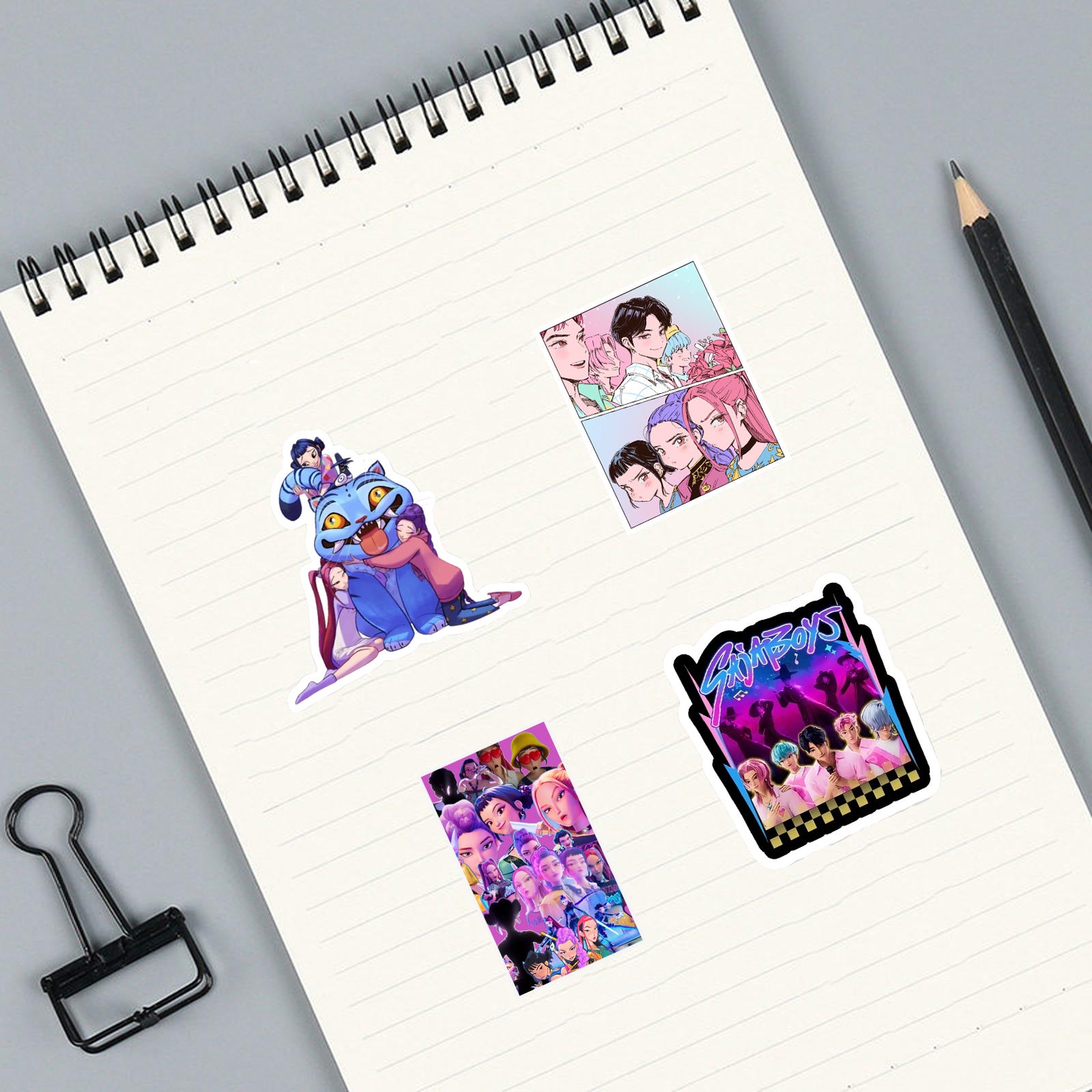 Wholesale 110 Cute Cartoon Demon Hunting Witch Waterproof Vinyl Stickers   OLY Exclusive
