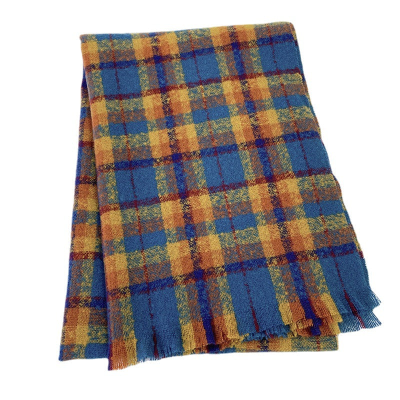 Wholesale Winter Double Sided Imitation Cashmere Shawl Scarf