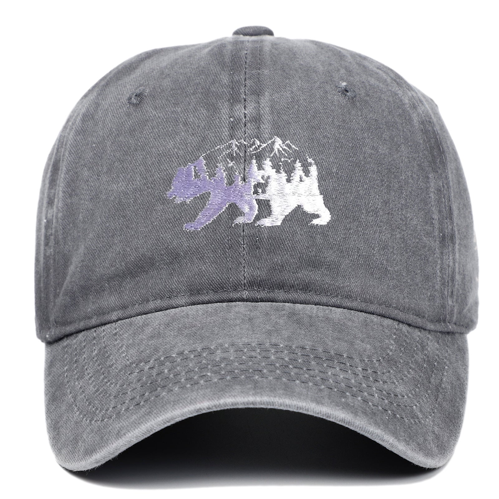 Wholesale Forest Bear Embroidered Baseball Caps