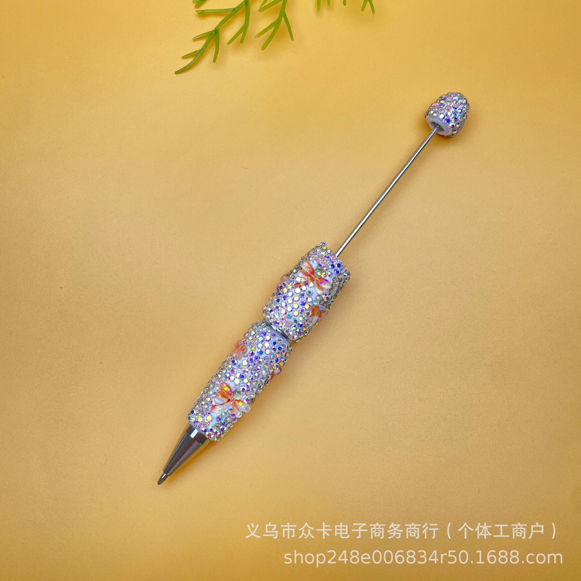 Wholesale  20pcs Dragonfly Style DIY Full Diamond Fancy Beadable Pens