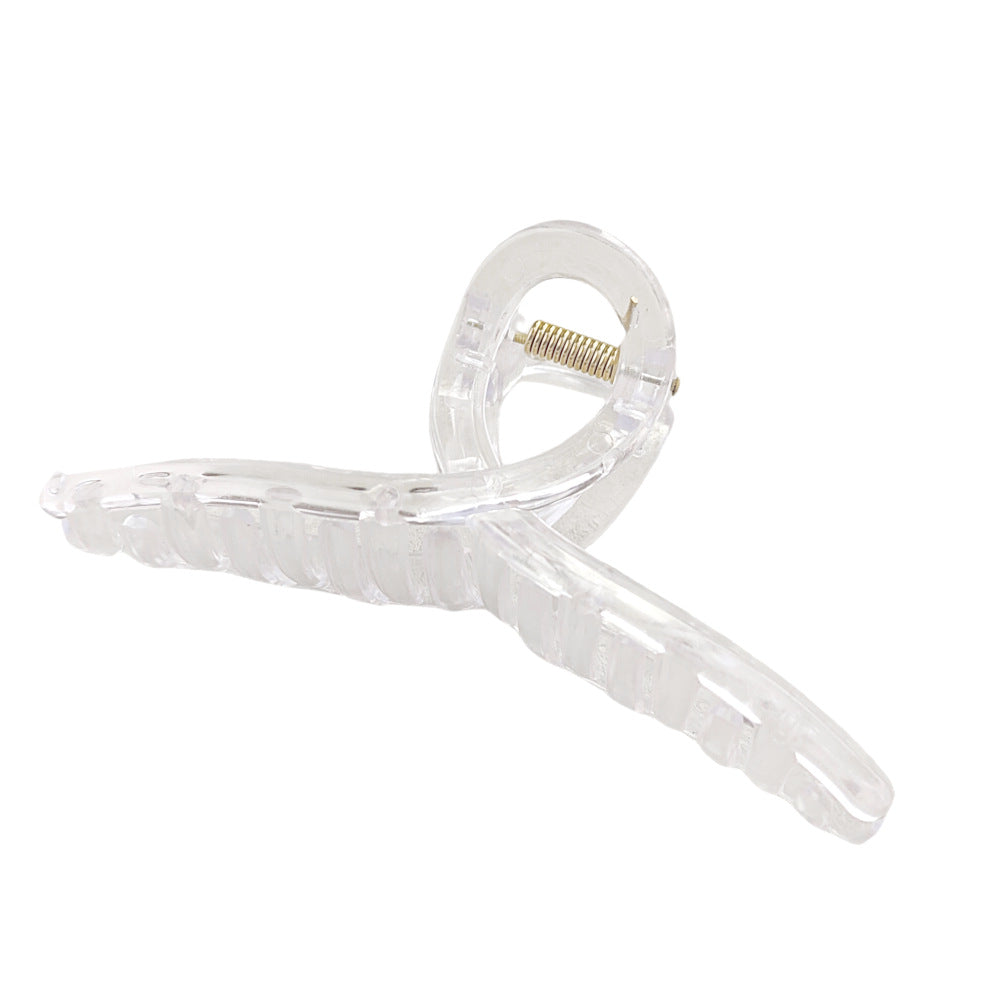 Wholesale Jelly Strap Cross Shark Clip Simple Fashion Back Head Hair Claw
