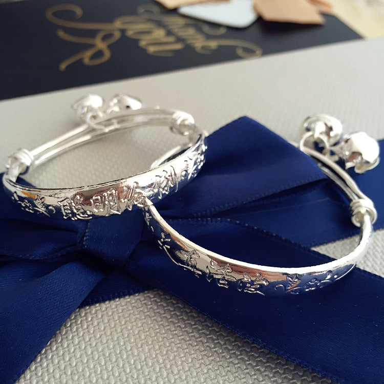 Wholesale Children's Fashion Simple Silver Bracelet