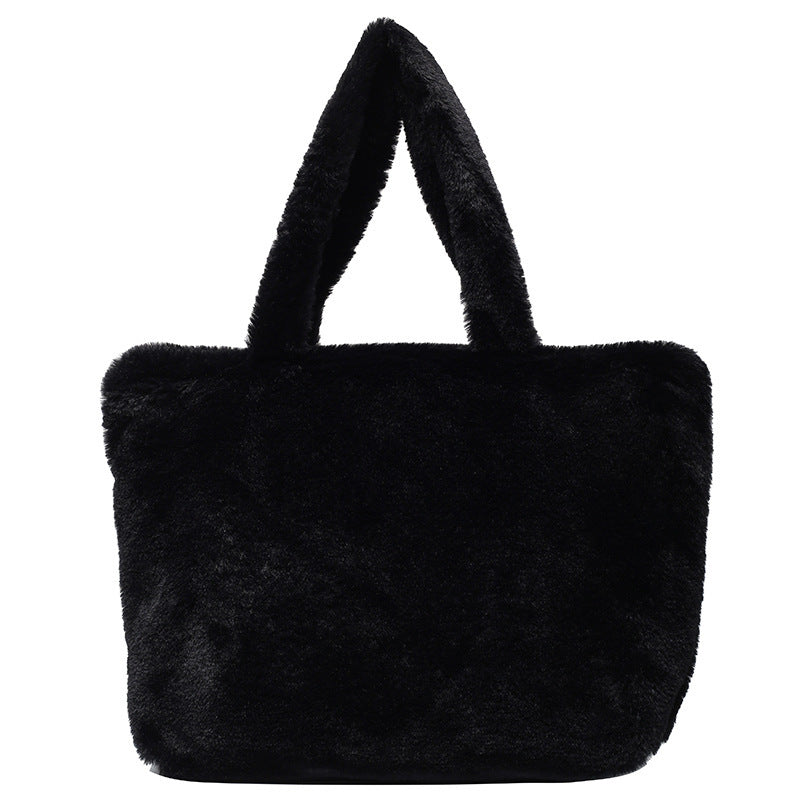 Wholesale Autumn and Winter Cow Pattern Plush Handbags