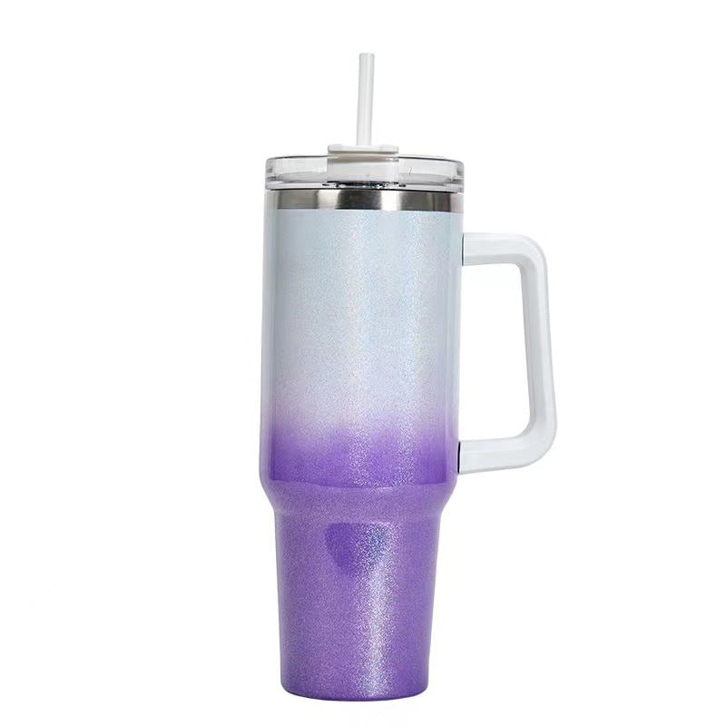 Wholesale 304 stainless steel rainbow paint 40oz car cup