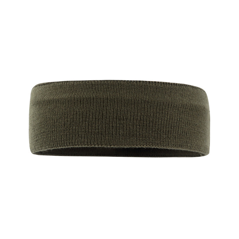 Wholesale knitted wide-brimmed elastic sweat-absorbent sports simple solid color headband for women